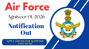 Air Force Agniveer Vayu Intake 01/2026 Batch Recruitment 2025